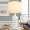 BRIGHTEVER CERAMIC TABLE LAMPS SET OF 2 YH-TL2371 - WHITE New BRIGHTEVER CERAMIC TABLE LAMPS SET OF 2 YH-TL2371 - WHITE New