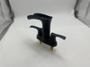 WATERSONG WATERFALL BATHROOM FAUCET 2 HANDLE 1 OR 3 HOLES VANITY - MATTE BLACK