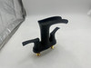 WATERSONG WATERFALL BATHROOM FAUCET 2 HANDLE 1 OR 3 HOLES VANITY - MATTE BLACK