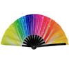 GENERIC LARGE FOLDING FAN RAINBOW STARRY SKY CRAFT HANDHELD FAN DANCING FAN -A2