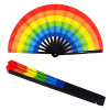 GENERIC LARGE FOLDING FAN RAINBOW STARRY SKY CRAFT HANDHELD FAN DANCING FAN -A2