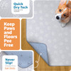 IMPROVIA REUSABLE PUPPY PAD LARGE - 65" X 48" 1PK-PP6548 - GRAY