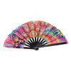 GOOHOCHY - LARGE FOLDING FANS HAND FAN WEDDING DECOR ANCIENT STYLE - COLORFUL