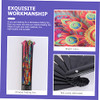 GOOHOCHY - LARGE FOLDING FANS HAND FAN WEDDING DECOR ANCIENT STYLE - COLORFUL