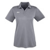 UNDER ARMOUR WOMEN'S TECH POLO - SIZE: WOMEN XS - GRAPHITE/WHITE New