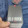 BLU ROCK MEN'S 4-WAY STRETCH SLIM FIT STRAIGHT JEANS DARK WASH - 30X31 - INDIGO