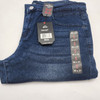 BLU ROCK MEN'S 4-WAY STRETCH SLIM FIT STRAIGHT DARK WASH - SIZE 36X31 - INDIGO New