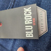 BLU ROCK MEN'S 4-WAY STRETCH SLIM FIT STRAIGHT DARK WASH - SIZE 36X31 - INDIGO New