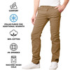 GALAXY BY HARVIC MEN’S HEAVYWEIGHT FLEECE-LINED STRETCH PANTS - 30/31 - TIMBER New