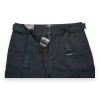 BLU ROCK NEW YORK MENS FLEX STRETCH BELTED CARGO SHORTS - SIZE: MEN 40 - BLACK New