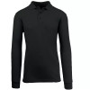JUMP START MEN'S MODERN FIT LONG SLEEVE POLO SHIRT - SIZE: MEN M - BLACK New