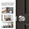 PROBRICO BRUSHED NICKEL BALL PRIVACY DOOR KNOB KEYLESS INTERIOR DOOR LOCK