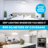BELL+HOWELL HEX BULB E26 LED GARAGE LIGHT 6 PANEL DEFORMABLE SHOP LIGHT - WHITE