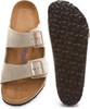 BIRKENSTOCK ARIZONA SOFT FOOTBED UNISEX SANDALS - SIZE: MEN 8 WOMEN 10 - TAUPE