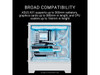 ASUS A31 White ATX Mid-Tower Gaming Case, Dual-sided tempered glass, Frameless