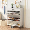 AWQM SHOE CABINET MODERN FREE STANDING HALLWAY - WHITE