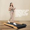 LIVIVOX WALKING PAD HIGH GRADE WOOD UNDER DESK TREADMILL - OAK