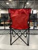 TREK OUTDOOR LIVING SOLUTIONS HEAVY DUTY FOLDABLE CAMPING CHAIR - RED New