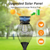 ORTINY SOLAR PATHWAY LIGHTS OUTDOOR, 2 PACK IP65 WATERPROOF - BLACK