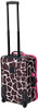 ROCKLAND 2 PIECE LUGGAGE SET CARRY-ON ROLLING SUITCASE TOTE BAG - PINK GIRAFFE New