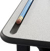 SAFCO ALPHABETTER STUDENT STANDING DESK BOOK BOX ADJUSTABLE HEIGHT - GRAY
