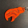 MARC BY MARC JACOBS MARC JACOBS-CRAB CLAW BOTTLE OPENER/KEYCHAIN - ORANGE