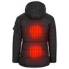 HELIOS WOMEN'S PAFFUTO HEATED COAT - SIZE: WOMEN XL - BLACK