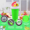 HONBUTY Slush Maker Cup, Magic Quick Frozen Smoothies Cup, Cooling Cup - Green New