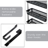 SMART DESIGN OVER-THE-DOOR ORGANIZER STORAGE ADJUSTABLE 8002070 - BLACK