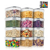 SORBUS AIRTIGHT PLASTIC FOOD STORAGE CONTAINERS WITH LOCKING LIDS, 12 PACK SORBUS AIRTIGHT PLASTIC FOOD STORAGE CONTAINERS WITH LOCKING LIDS, 12 PACK