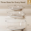 LAMU 3 PACK LAZY SUSAN TURNTABLE ORGANIZER FOR CABINET REFRIGERATOR 10 New