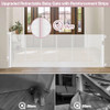 DABORMI REINFORCED 72" WIDE RETRACTABLE BABY GATE WITH RODS PREVENT SAGGING