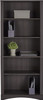 Realspace Pelingo 72"H 5-Shelf Bookcase 103764 - Dark Gray