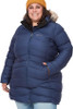 MARMOT WOMEN'S MONTREAL MIDTHIGH LENGTH DOWN PUFFER CT PLUS 2XL ARCTIC NAVY PLUS New