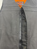 TRUE ELEMENT MENS STYLE LEATHER MOTORCYCLE VEST - SIZE: MEN L - BLACK New