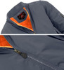 SPIRE BY GALAXY MEN'S FLIGHT JACKET - SIZE: MEN 4XL - CHARCOAL New SPIRE BY GALAXY MEN'S FLIGHT JACKET - SIZE: MEN 4XL - CHARCOAL New
