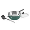 CUISINART PREFERRED PAN 4-PC SET - SAGE GREEN (MULTI-PURPOSE PAN w/COVER)