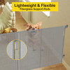 BINGGUZ REINFORCED 42” EXTRA TALL RETRACTABLE PET GATE C-33-60REINFORCED - GRAY