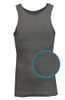 GALAXY BY HARVIC MENS HEAVY-WEIGHT RIBBED TANK TOP SIZE: MEN XL - CHARCOAL New