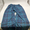 BELLO WOMEN'S EXTRA SOFT FLEECE PAJAMAS PANTS - M - BLUE/GREEN PLAID New