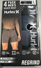 4 PACK HURLEY REGRIND MENS BOXER BRIEFS 6" INSEAM NO-FLY POUCH New
