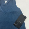 90 DEGREE BY REFLEX WOMEN'S SEAMLESS V-NECK CROP RIBBED TANK - SIZE M - INDIGO New
