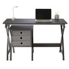 Realspace X-Cross 48"W Computer Desk With File Cabinet 784526 Black