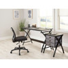 Realspace X-Cross 48"W Computer Desk With File Cabinet 784526 Black