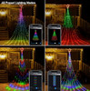 AOYCOCR OUTDOOR CHRISTMAS DECORATIONS STAR STRING LIGHTS 58 MODES - RGB