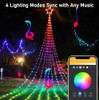 AOYCOCR OUTDOOR CHRISTMAS DECORATIONS STAR STRING LIGHTS 58 MODES - RGB