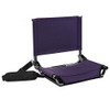 CASCADE MOUNTAIN TECH STADIUM SEAT LIGHTWEIGHT FOLDING CHAIR - PURPLE, 17"