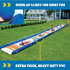 WOW SPORTS MEGA WATER SLIDE GIANT BACKYARD SLIDE W/ SPRINKLER - BLUE New