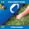 WOW SPORTS MEGA WATER SLIDE GIANT BACKYARD SLIDE W/ SPRINKLER - BLUE New