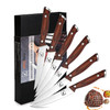 imarku Steak Knives Set, 6 Pieces, Premium Stainless Steel, Chef Knife, Silver